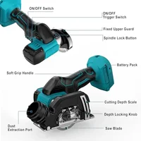 Meuleuse d'angle électrique sans fil Makita 19500 tr/min, 3 pouces, outil de découpe pour carrelage, bois, plastique 6