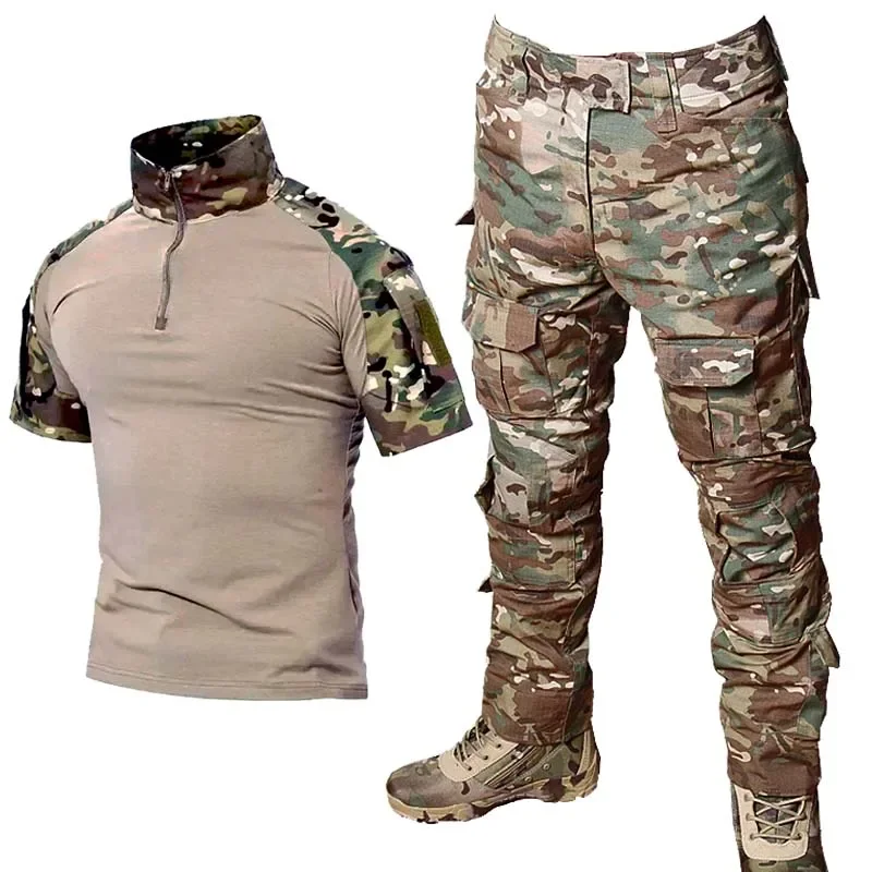 CP Softair Paintball Work Clothing Uniform Tactical Sets Training Camo Combat Shirts Cargo Pants Hunting Pants Suits Men 3