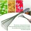Garden Rake Grass Rake Hand Rake Leaf Broom with Comfort Grip Cleaning Rake Pet Excrement Rake Gardening Tools 6