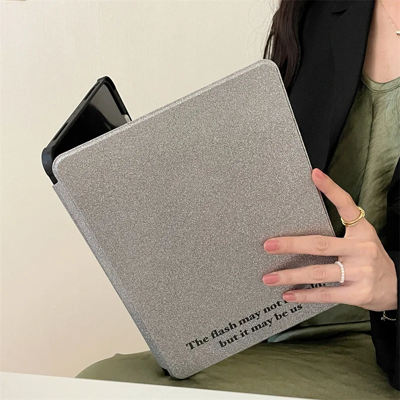 インシルバーグリッターケースipadの10世代air 5/4 10.9 12.9