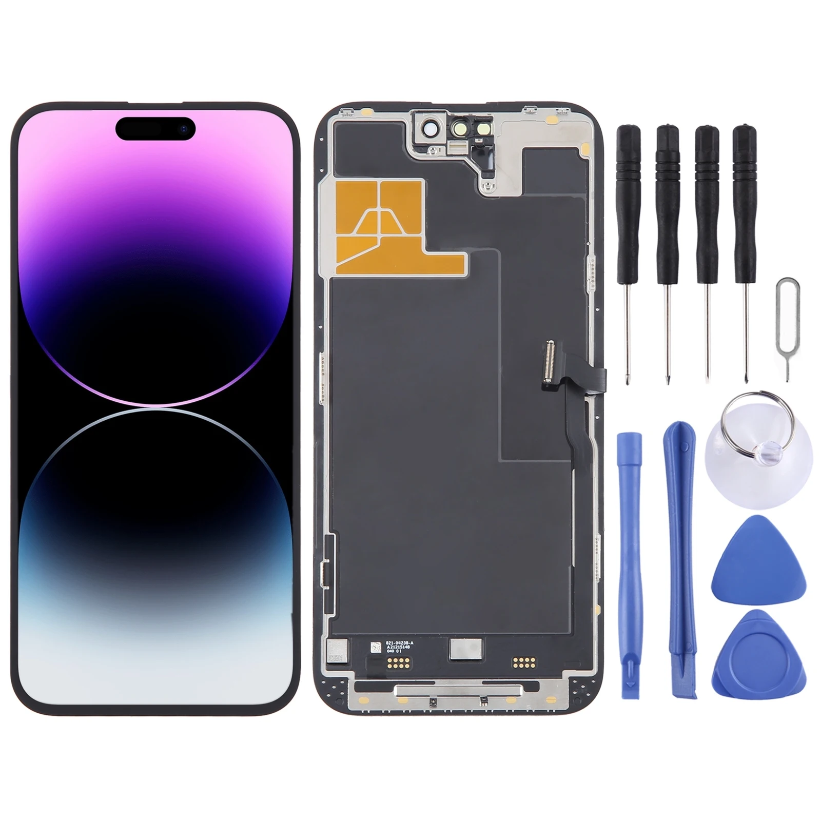 IPhone 14 pro max用の交換用LCDスクリーン,デジタイザー付きフル 