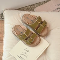 2024 Summer New Children Slippers for Girls Fashionable Comfortable Soft Sole Korean Style Versatile Anti-slippery Beach Shoes 2