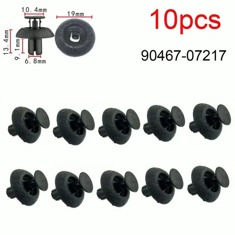 10pcs 90467-07217 Car Radiator Support Clips Engine Covers Clips