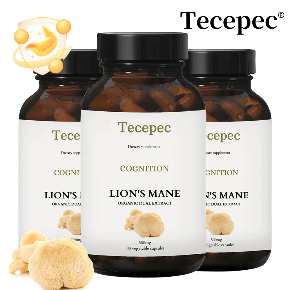 Organic Lion's Mane Extract Capsules-Digestive and Immune System, Brain and Nervous System, Cognitive Health
