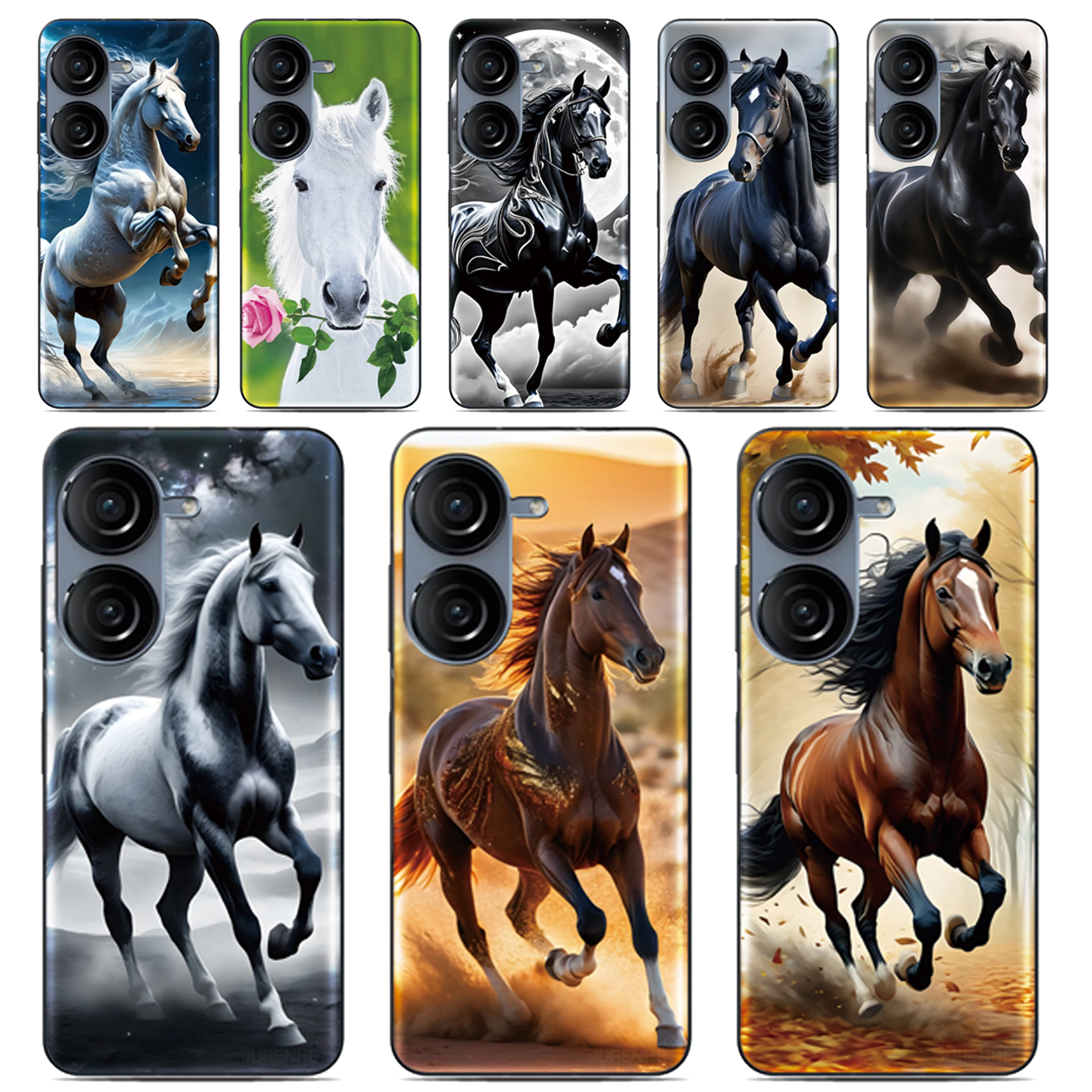 Horse-Themed Phone Case Protective Back Cover