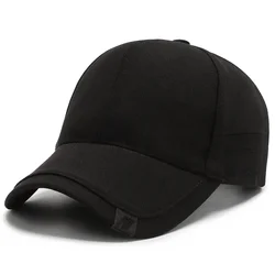NORTHWOOD Premium Men's Outdoor Cotton Baseball Cap - Stylish & Durable Trucker Hat - Adjustable (Black)