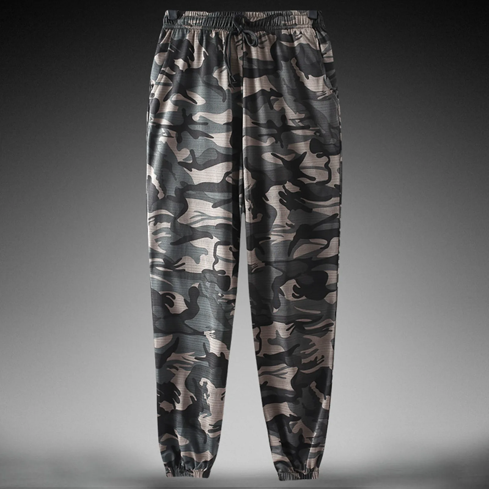 Men's Joggers Sweatpants Basic Fleece Jogger Pant Elastic Waist Men's Casual Pants Camouflage Trousers Loose Casual Pants