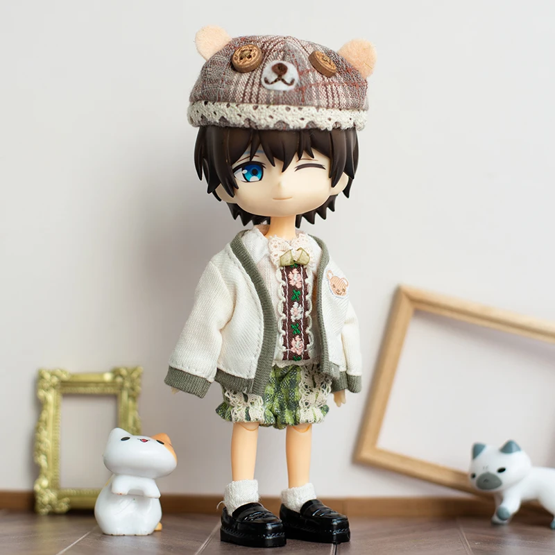 Beautiful Ob11 Clothes Ins Style Suit Pink Blue Doll Skirt Clothes Dress For Obitsu11, Gsc, p9, 1/12bjd Doll Clothes Accessories