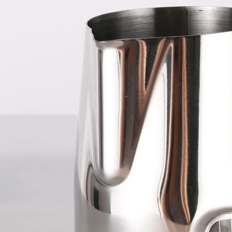 Metal Stainless Steel Measurements Thermometer Coffee Barista Milk Jug Temperatures milk frother jug milk frothing jug measuring cup