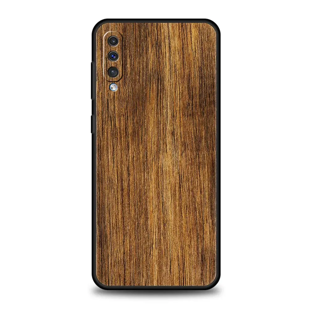 Artisan Carved Wood Silicone Phone Case Cover