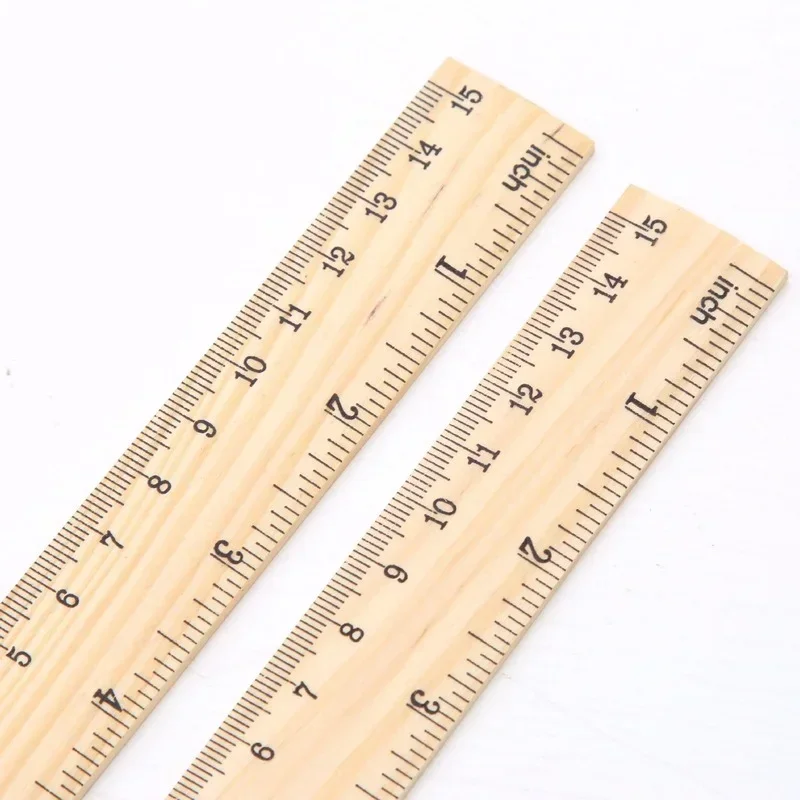 15/20/30cm Wooden Straight Rulers Drawing Tool Desk Accessories Student Teacher Stationery School Office Supplies straight ruler drawing ruler ruler set