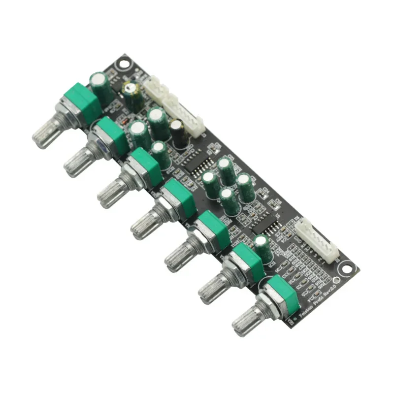 5.1 Preamplifier Tone independent Channel Volume + Bass Frequency Adjustment 6 Way For 5.1 Amplifier Module DC12-24V