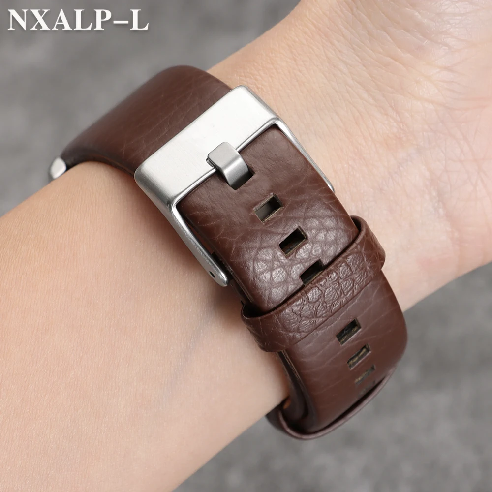 Premium Litchi Pattern Leather Watch Band - Cowhide Strap in Multiple Sizes