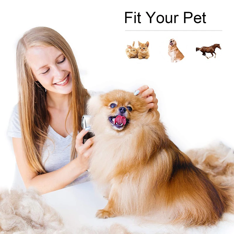 Dog Hair Clipper Pet Hair Trimmer Set Professional Rechargeable Pet Trimmer Cat Shaver Cutting Machine Puppy Grooming Haircut