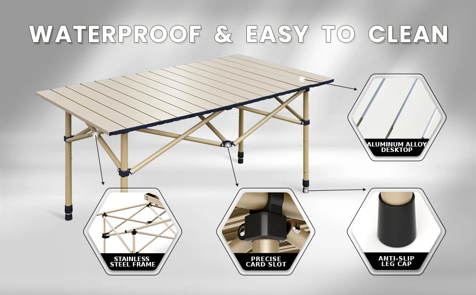 Camping Folding Portable Table Long Egg Roll Table Camping Equipment Aluminum Alloy Camping Desk Outdoor BBQ Picnic Table 12 Camping Folding Portable Table Long Egg Roll Table Camping Equipment Aluminum Alloy Camping Desk Outdoor BBQ Picnic Table 5