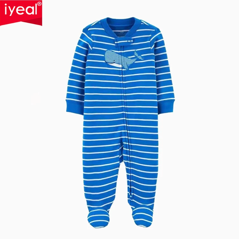 

IYEAL 0-12M Newborn Girl Boy Romper Cotton Pyjamas Spring Baby Clothes Long Sleeves Baby Overalls Boy Girl Clothes Jumpsuit