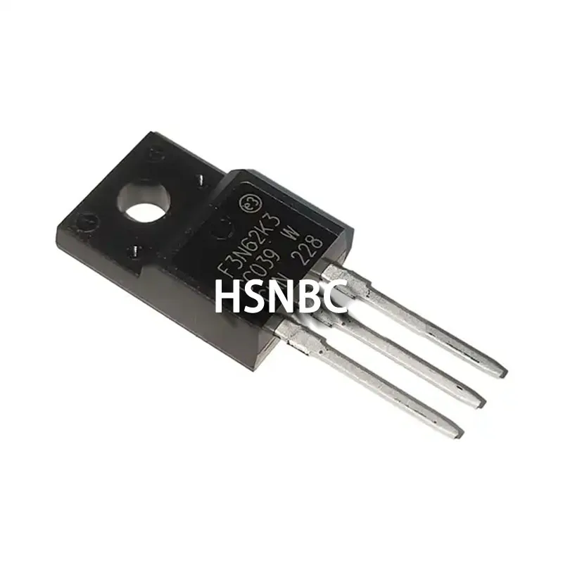 10Pcs/Lot STF3N62K3 F3N62K3 TO-220F 620V 2.7A MOSFET Power Transistor 100% New Original