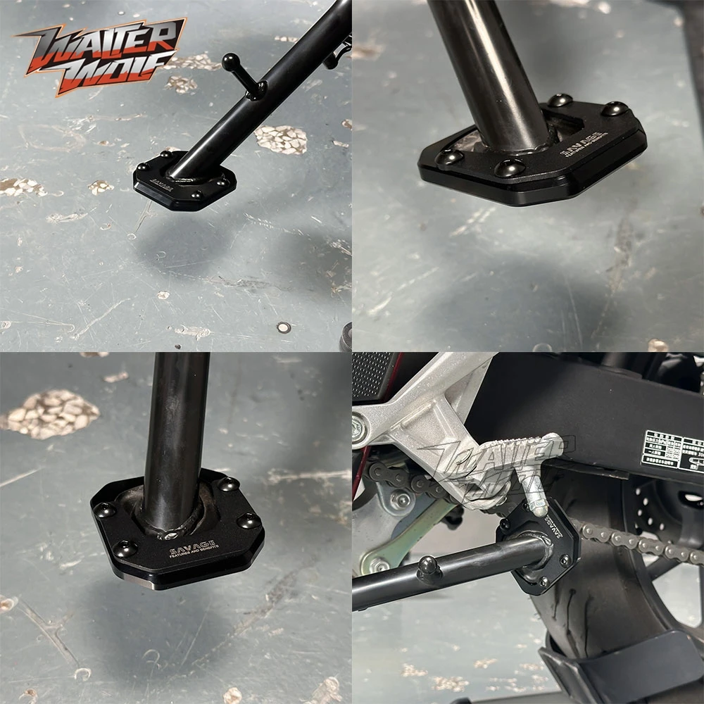 CB750 XL750 2025 킥스탠드 확대 플레이트 (혼다 트랜스알프 750, 호넷 750 2023 2024 사이드 스탠드 연장 플레이트/홀더)