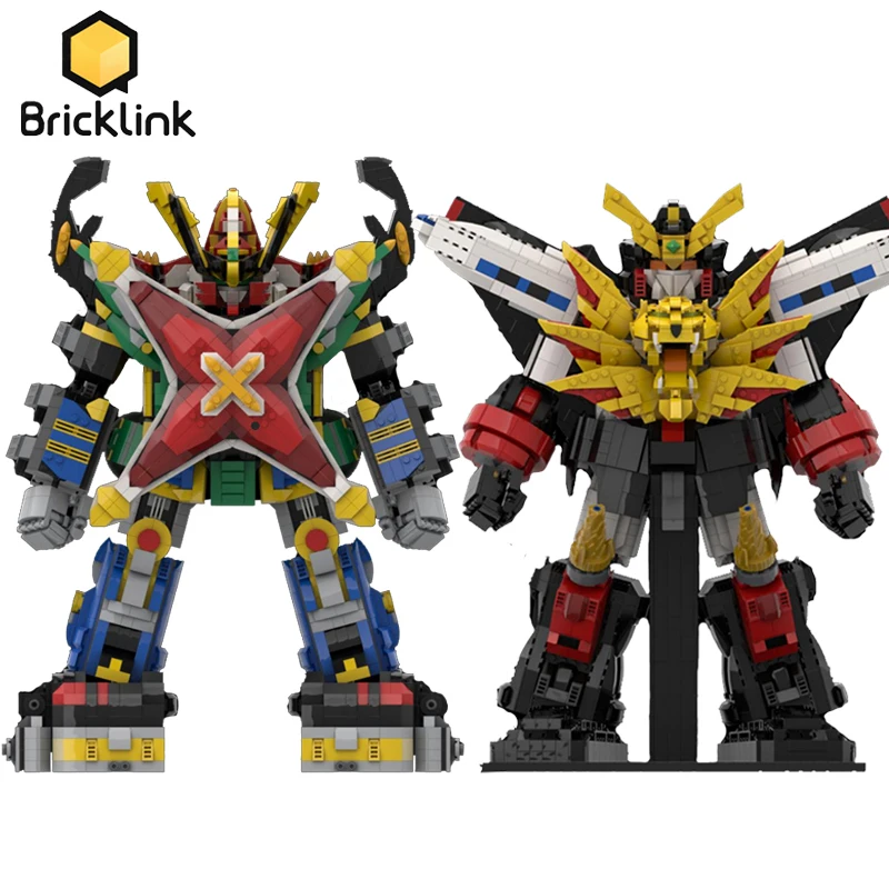 

Творческий конструктор Bricklink MOC из японского аниме, модель единорона, GaoGaiGar, Ninpu Sentai, ураган, набор строительных блоков, детские игрушки, подарок