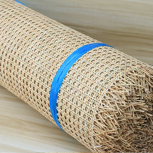 40cm 45cm Wide 0.3-5m Length Natural Real Rattan Webbing Roll Cane Wicker  Sheet for Chair Table Furniture Repairing Material Hot