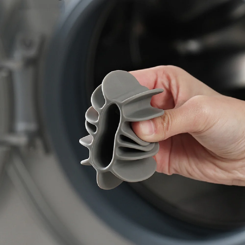 Reusable Silicone Laundry Ball Clothes Hair Cleaning Tools Cat Hair Remover Washing Machine Pet Catcher Laundry Ball