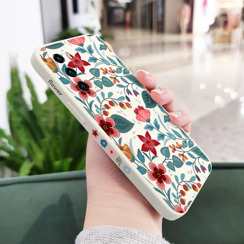 Blue Garden Liquid Silicone Phone Case