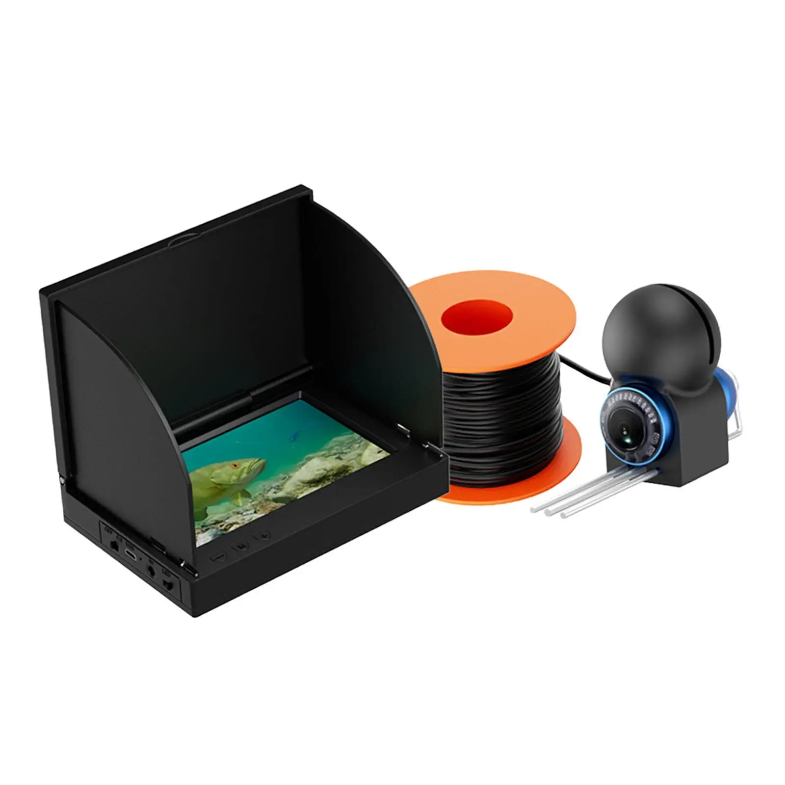 어군탐지기, 호수 바다용 수중 낚시 카메라 LCD 모니터