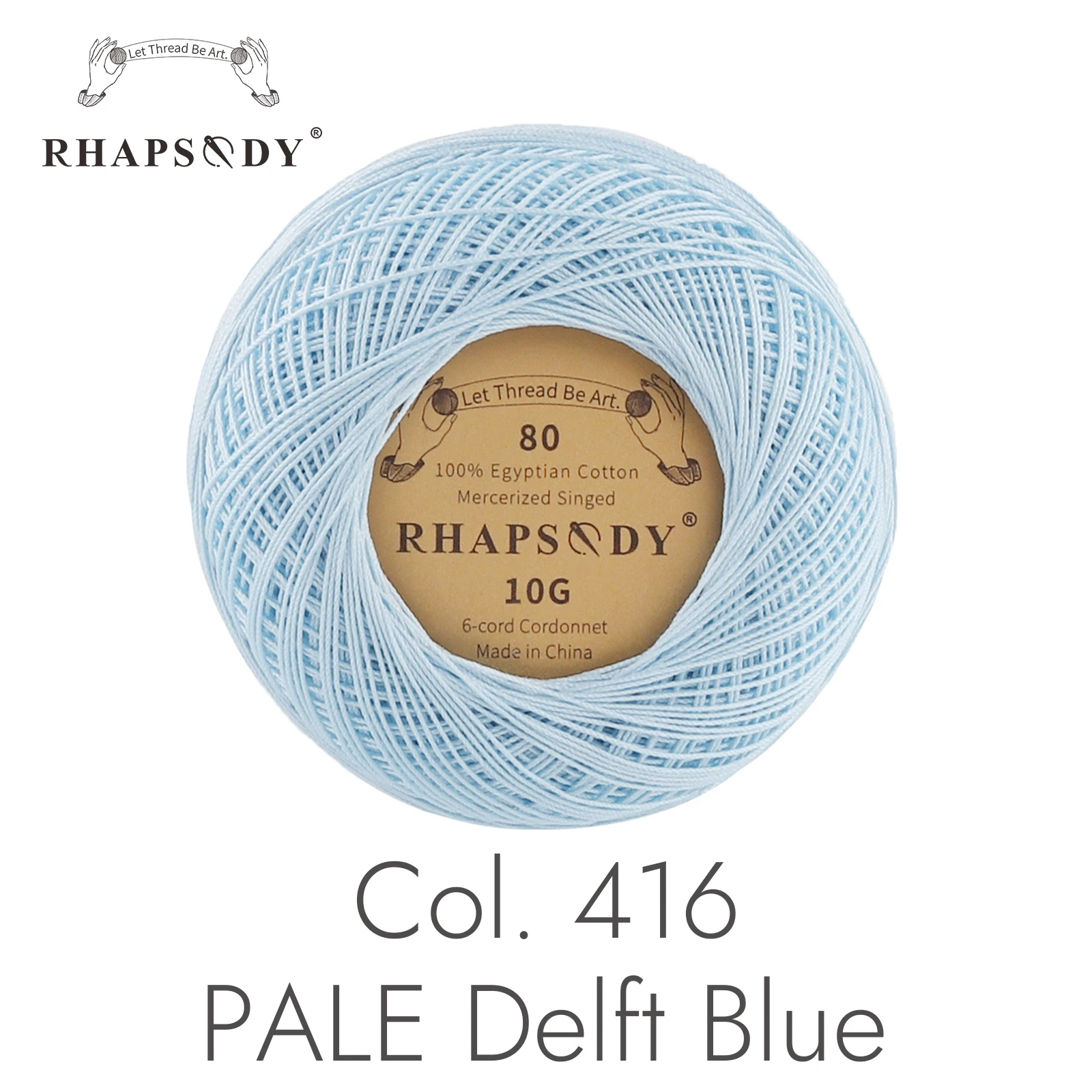 Rhapsody Größe 80 100% Ägyptische Baumwolle Doppelt Gesengter Mercerisierter Faden 10G 184 Yard Für Alle Nadelarbeiten Häkeln Zierknoten Stricken – Detail 19