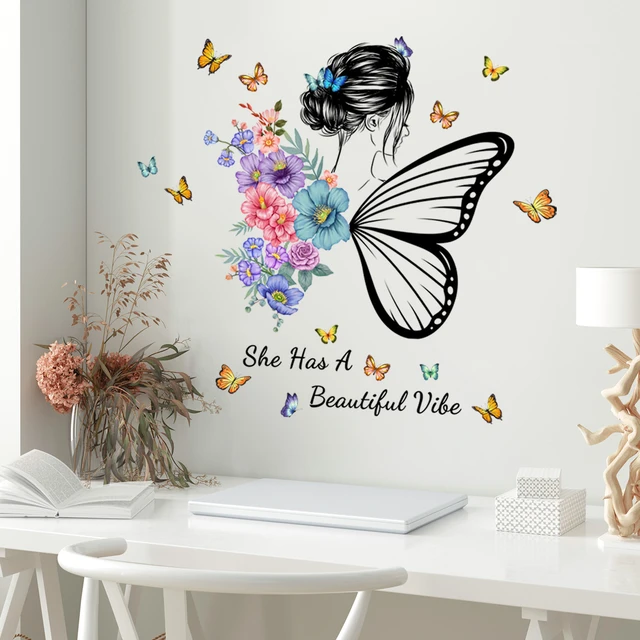 Wall Paper Butterfly Decals Stickers for Girl Room Decoration