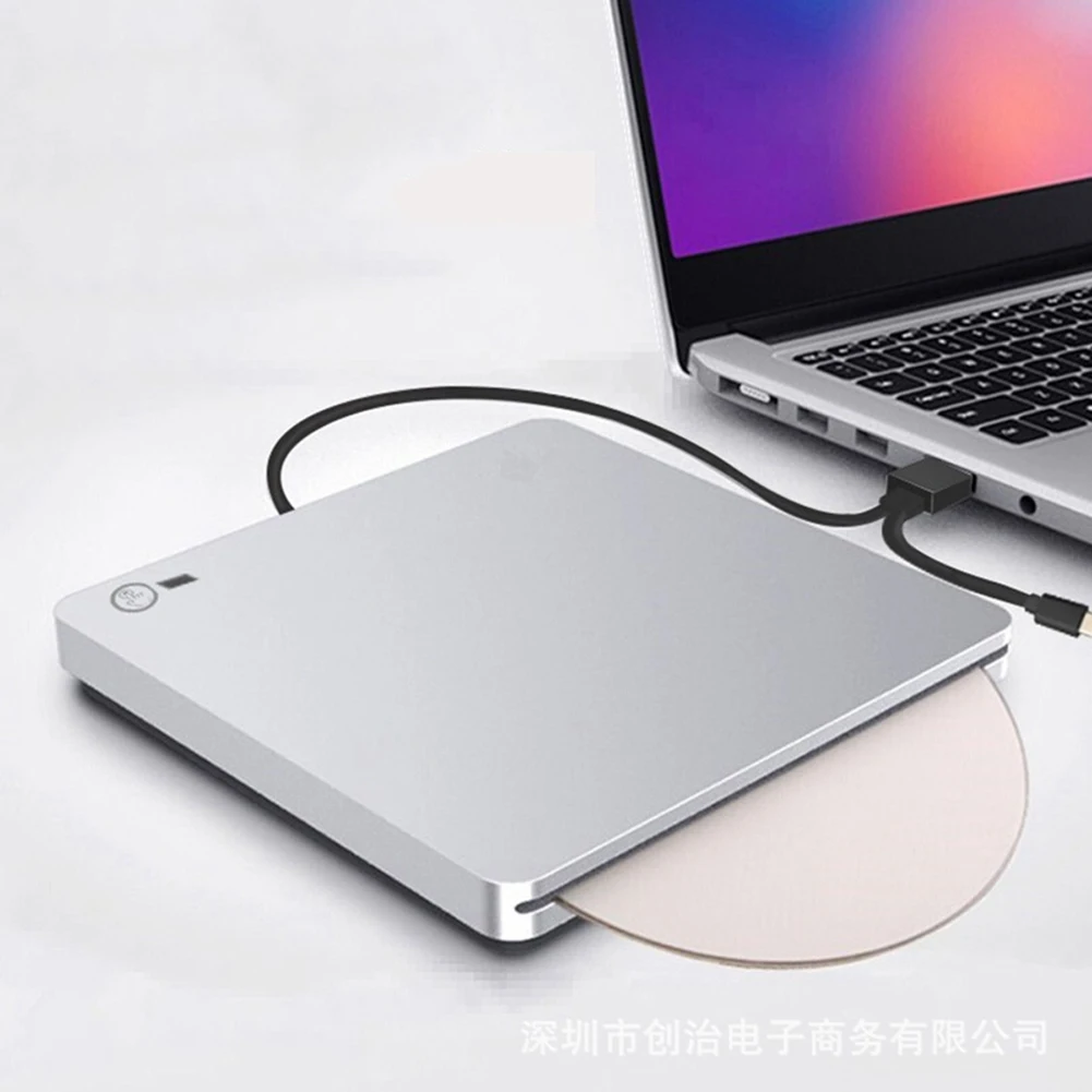 CD DVD 버너 듀얼 포트 슬롯 로딩, USB3.0, C타입 외장 모바일 광학 드라이브