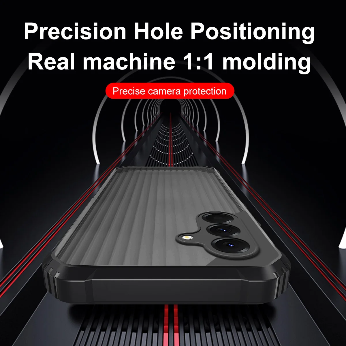 Rugged Shockproof Hard Back Protective Phone Case
