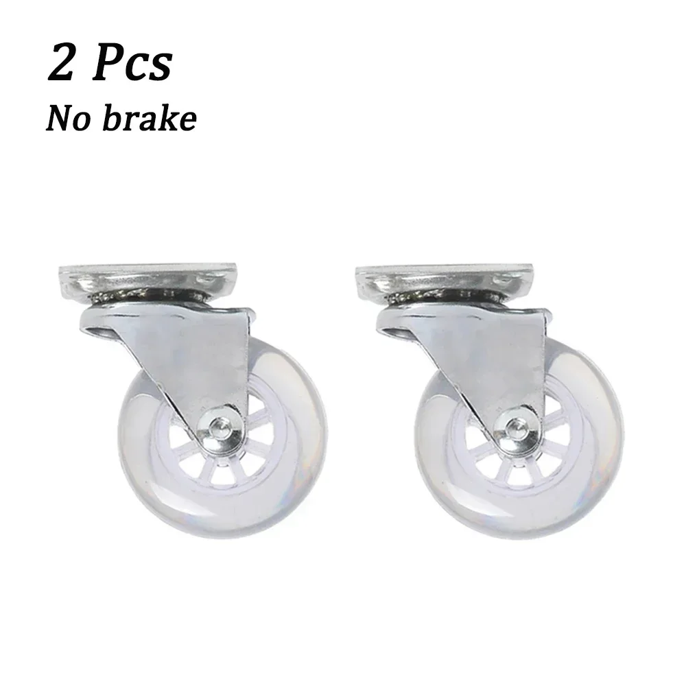 Ruedas Giratorias Con Freno - 2 Piezas, Varilla Roscada M8, Capacidad 30kg, Para Muebles, Carros Y Bancos De Trabajo | Acero Y PVC Resistente