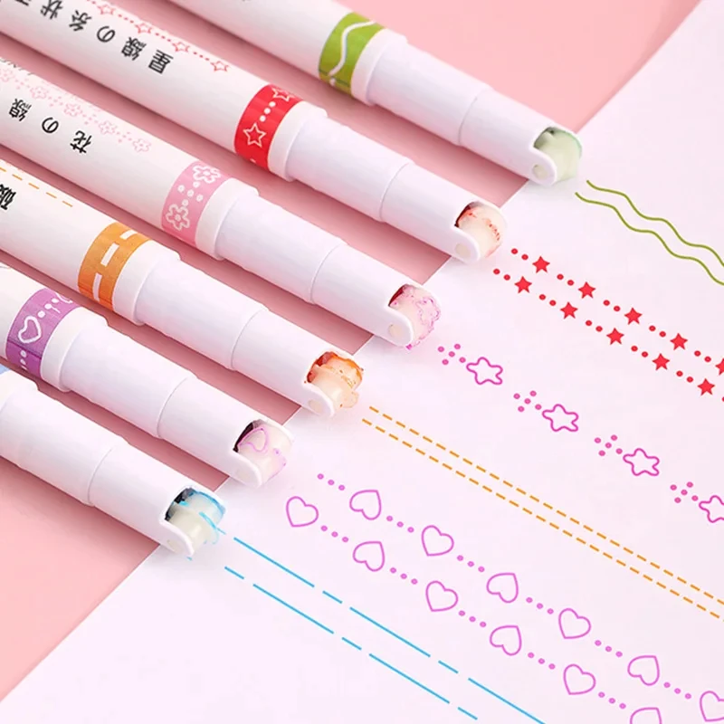 Line Shaped Highlighter Set 4
