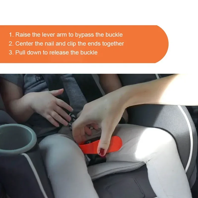 Car Accessories Child Seat Buckle Release Tool Car Supplies Prevent Nail Injury Kids Safety Seat Unlocking Labour-saving Devices