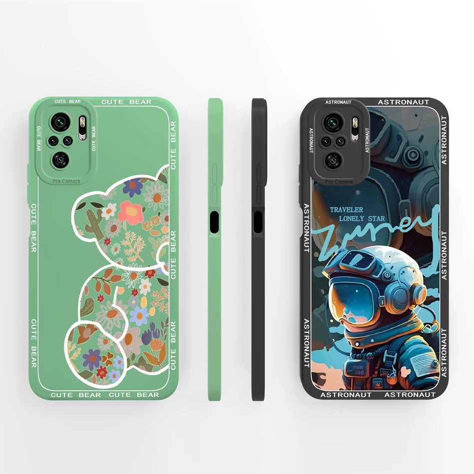 Luxurious Soft Silicone Shockproof Back Cover for POCO M5S - Full Protection Fashion Case