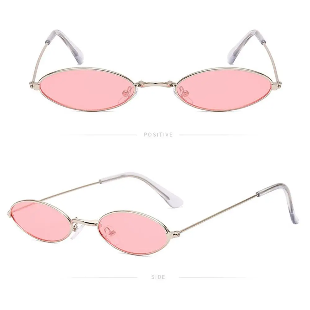 Vintage-Inspired Colorful Oval Sunglasses - Unisex Fashion Eyewear
