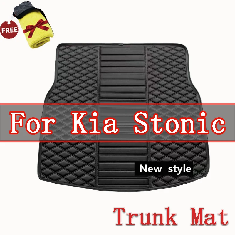 

Коврики для заднего багажника автомобиля для Kia Stonic YB CUV 2017 ~ 2022, кожаный коврик для багажника на 5 мест, поднос, ковер, автомобильные аксессуары для интерьера