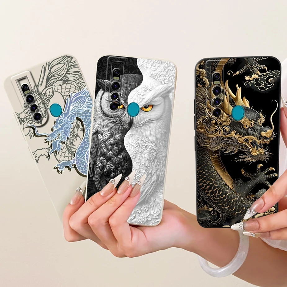 Cute Cat Panda Cartoon Soft Silicone Case Cover