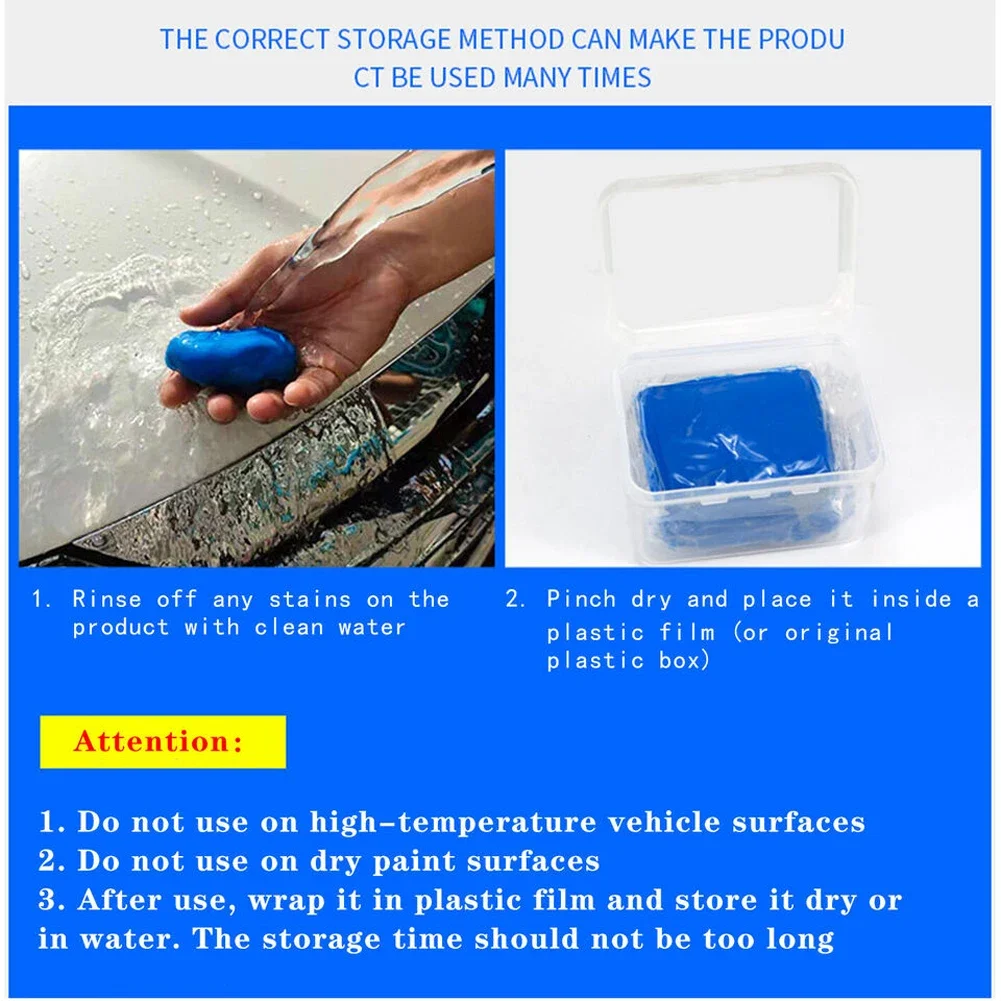 5Pcs Magic Clay Bar Detailing Auto Car Clean Wash Cleaner Sludge Mud Remove Car Cleaning Accessories for Wash Mud car cleaning clay bar cleaning magic mud car detailing cleaner