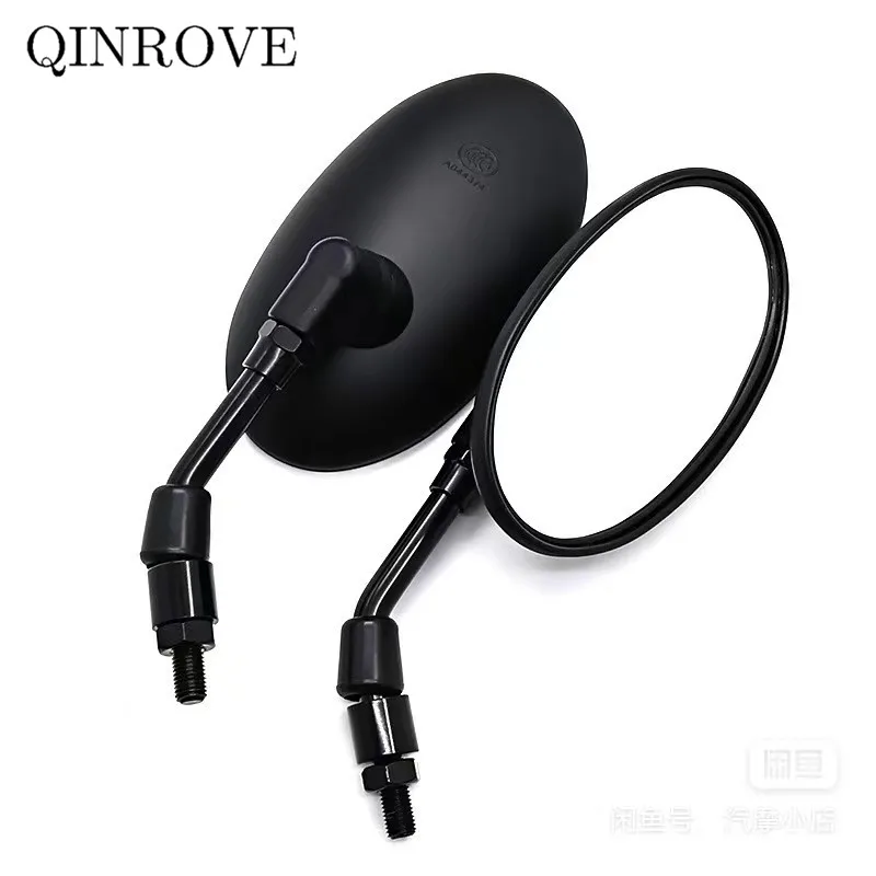 Specchietto Retrovisore Moto Abs Cromato Nero 8/10Mm Universale Per Ducati Monster 937 Velocità Triple 1050 765 Trident 660 Tiger 1050