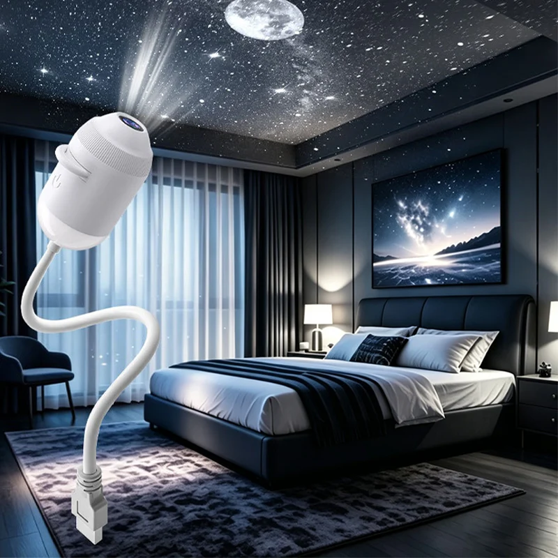 Galaxy Starry Sky Night Light Projector - USB Powered 2-in-1 Ceiling and Room Decor