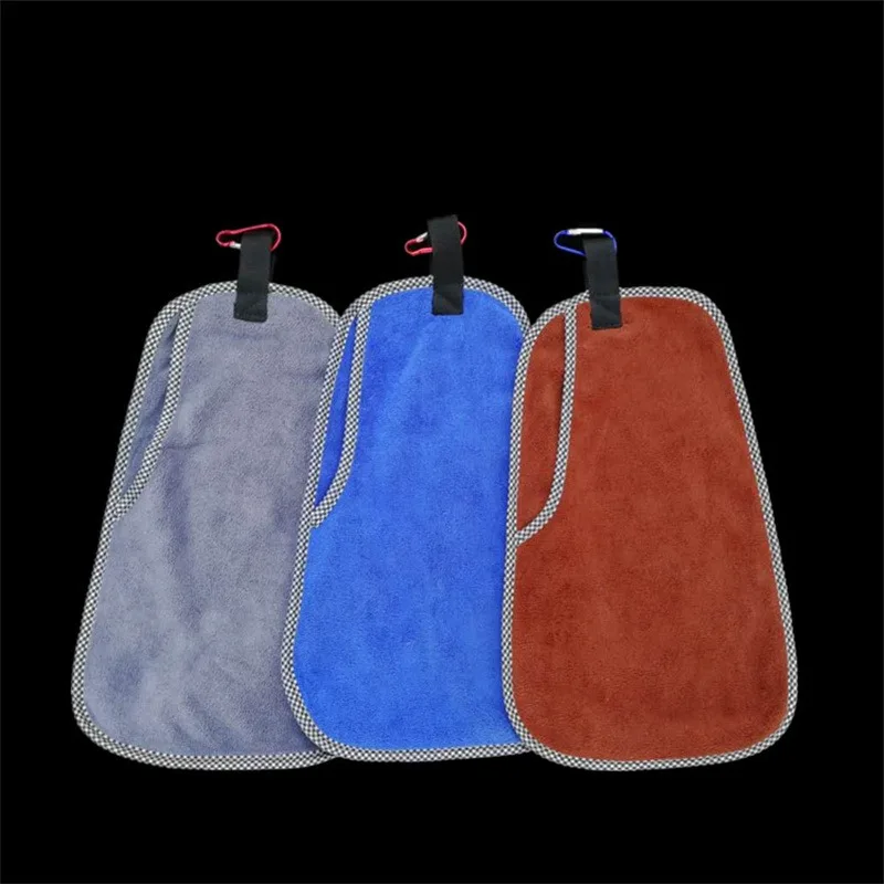 Towel Fishing Microfiber Bait Towel Thickened Non Stick Absorbent Hiking Fishing Towel Clip Outdoor Fishing Catch Fish Towel
