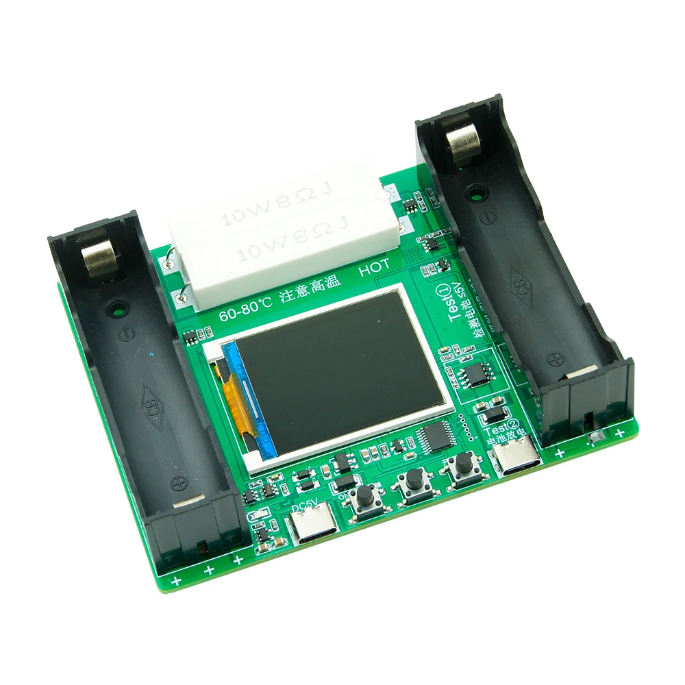 Type-C LCD Display Battery Capacity Tester MAh MWh Lithium Battery Digital Battery Power Detector Module 18650 Battery Tester 3