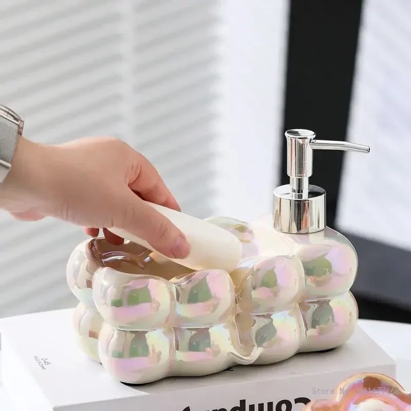 Creative Luxury Shower Gel and Shampoo, Hand Sanitizer Liquid Bottle Household Hotel Bathroom Soap Box, Lotion Empty Bottle, 1Pc