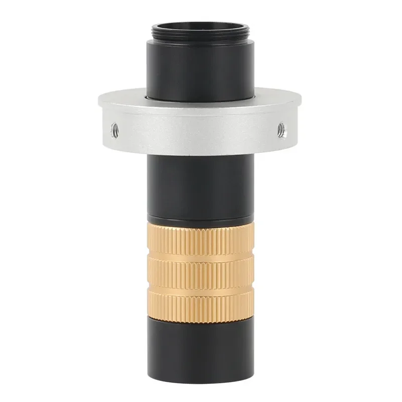 Obiettivo Monoculare Con Supporto Cs C Zoom 80-200X Per Fotocamera Per Microscopio Video Av Usb Bnc Hdmi Vga Digitale Industriale