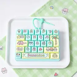 Compact Stress Relief Keyboard Keychain - Sensory Fidget Toy Pendant (A1)