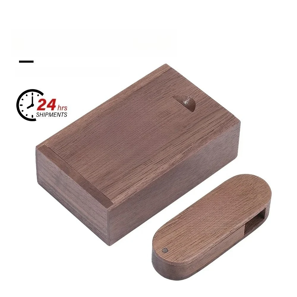 JASTER USB 플래시 드라이브 128GB 나무 상자 펜 드라이브 64GB 크리 에이 티브 선물 메모리 스틱 저장 장치 회전식 펜 드라이브 32GB 16GB 8G
