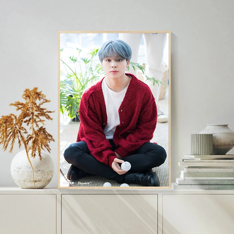 Description Picture 6 of itemHot Singer Kpop Jimin Poster Prints HD Canvas Painting Wall Art for Bedroom Living Room Office Home Decoration Fans Gift