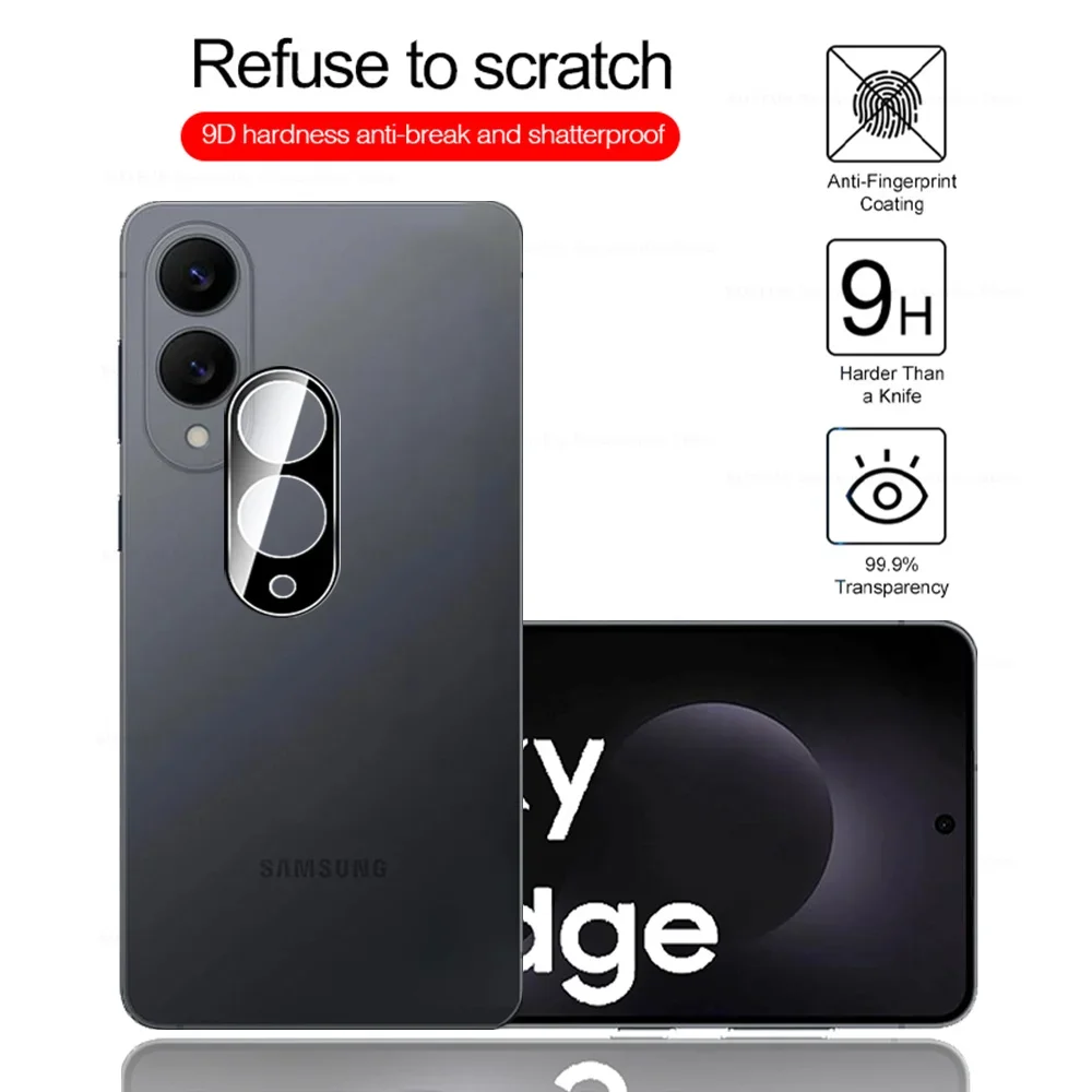 Premium 3D Black Tempered Glass Curved Camera Protector (1-3 Pack)