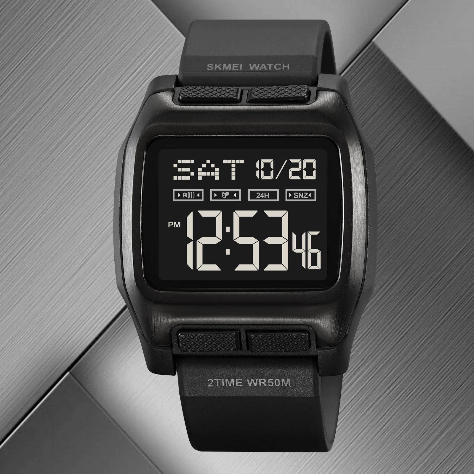 SKMEI Japan Digital movement Countdown Wristwatch For Mens 5Bar Waterproof back Light Display Chrono Watches Clock reloj hombre